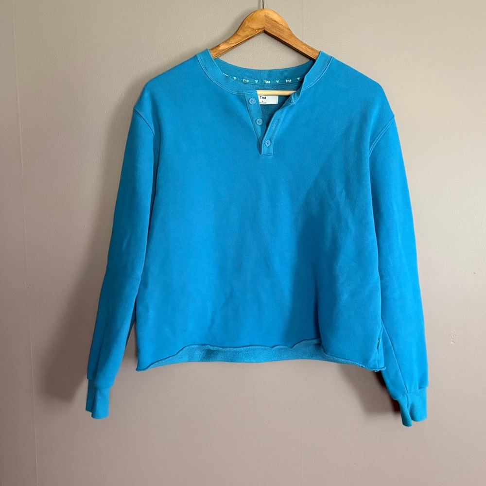Aritzia TNA Henley Pullover Size Small
